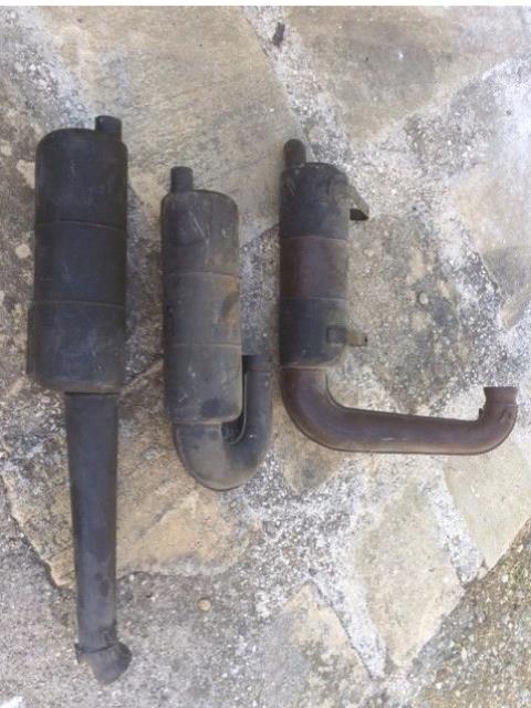 ulm  -  occasion - divers pots chappements Rotax 2 temps  - ulm multiaxes occasion